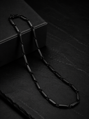 Black Link Chain Necklace