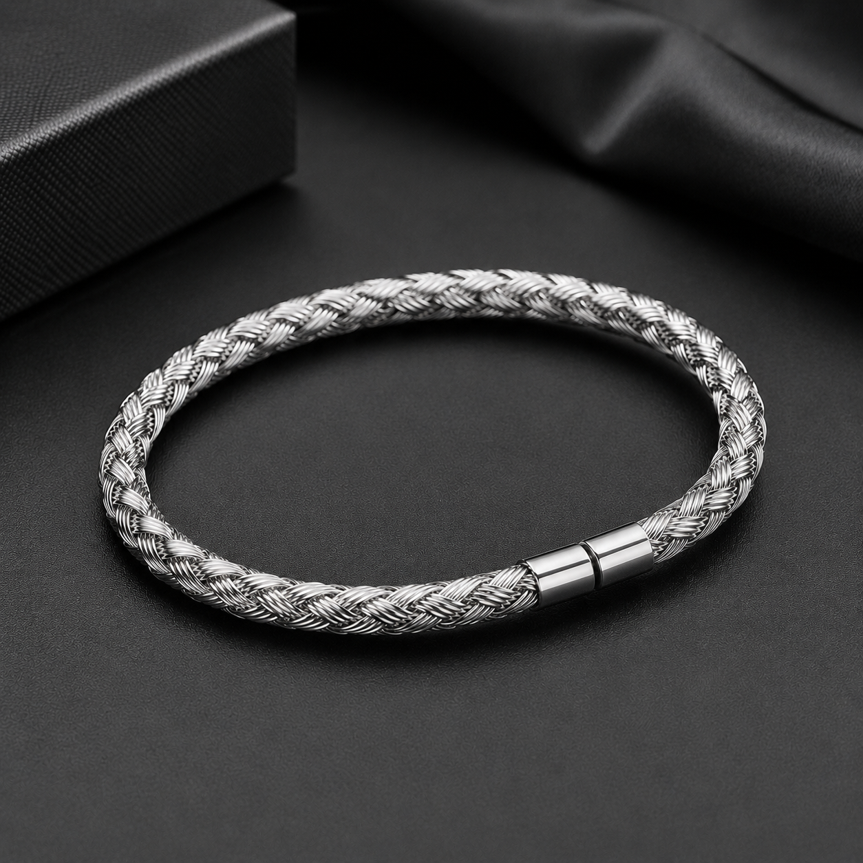 Stainless Steel Braided Kara - Image 2